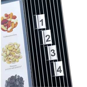 Q-Connect Erweiterungssatz für Sichttafel - 10 Aufsteckreiter 25 mm,