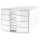 HAN Schubladenbox IMPULS - A4/C4, 4 geschlossene Schubladen, weiß