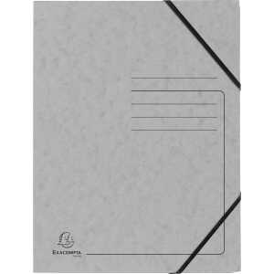 Exacompta EXACOMPTA Sammelmappe - A4, 355 g/qm, Gummizug, grau