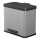 Hailo Tret-Abfalltrenner Öko Trio Plus L - 3 x 9 l, silber