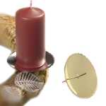 Adventkerzenhalter 6 cm gold 10700 12045.26