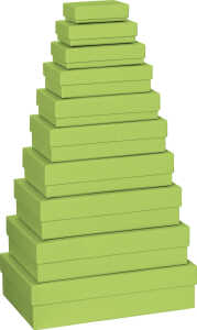 Geschenkkarton uni hellgrün 53 7828 46 10tlg flach