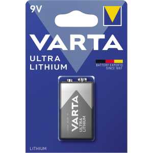 Varta Batterien Ultra Lithium - E-Block, 9 V