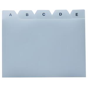 Leitregister PP - A7 quer, grau