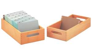 Karteitrog Holz A6 quer HAN 1006-0
