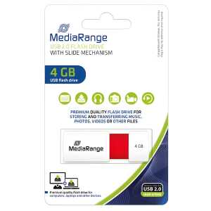 MediaRange USB-Speicherstick rot 4GB