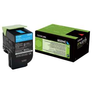Lexmark Toner-Kit cyan (0080C2HC0,080C2HC0,80C2HC0,802HC,NO802HC)