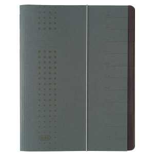 Ordnungsmappe "chic" A4, 12 Fächer aus 450 g/m² Karton (RC) anthrazit