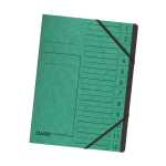 Falken Ordnungsmappe Karton grün, 12 Fächer, 2...