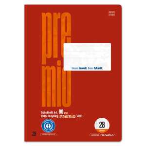 Staufen Schulheft A4 32 Bl 90g Lin28 Green 5mm kariert mit DR