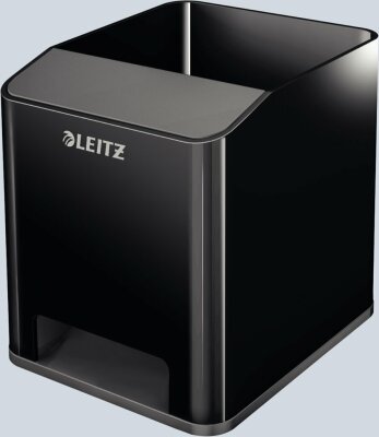 LEITZ Stifteköcher WOW Sound schwarz 53630095 Duo Color