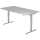 Sitz-Steh-Schreibtisch mit T-Fuß - 180 x 72-119 x 80 cm, Grau