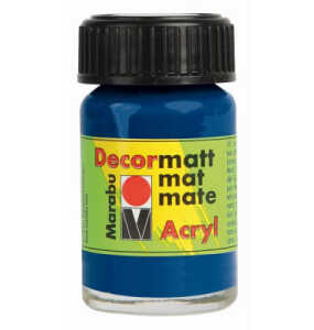 Decormatt Acryl dunkelblau MARABU 1401 39 053 15ml Glas