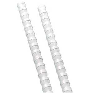 Q-Connect Plastik-Binderücken, 12 mm, für 95 Blatt, weiß, 100 Stück