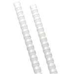 Q-Connect Plastik-Binderücken, 12 mm, für 95 Blatt, weiß, 100 Stück
