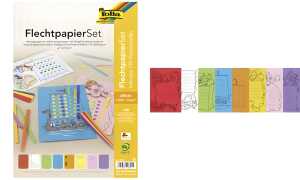 Bastelset Flechtpapier A4 sortiert FOLIA 70251 24tlg.