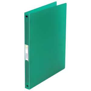 Ringmappe transluzent grün Q-CONNECT KF02919 A4 4 R 16 mm