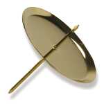 Adventkerzenhalter 4ST gold 10750 Metall D6cm