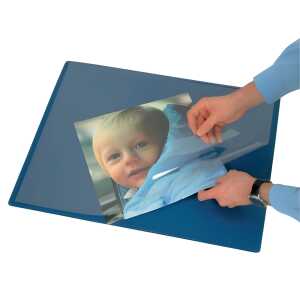 Q-Connect Schreibunterlage - 63 x 50 cm, blau 5705831267992