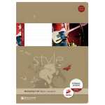 Staufen Musikheft A4 8Bl 80g Style 12Notensyteme