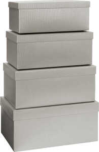 Geschenkkarton silber 52 7821 75 4tlg Hoch