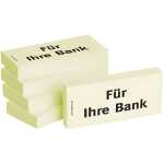 BIZSTIX Haftnotizen "Für Ihre Bank" - 75 x 35 mm, 5x 100 Blatt