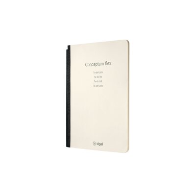 Sigel Notizheft Conceptum flex A5 92S. Softcover To-do-Liste 80g chamois