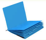 Falken Falken Personalhefter - DIN A4, Karton, 5fach-Register, blau