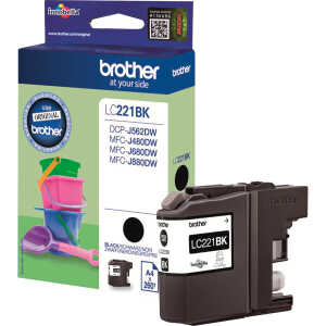 Inkjetpatrone LC221BK schwarz BROTHER LC221BK