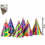 Partyhut 6ST sort. TIB 15405 H15cm