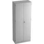 Hammerbacher Schrank - 5OH, Sockelblende, Grau/Grau