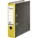 Falken FALKEN Recycling-Wolkenmarmor-Ordner A4, gelber Rücken 80mm