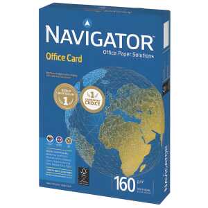 Navigator Office Card - A4, 160 g/qm, weiß, 250 Blatt