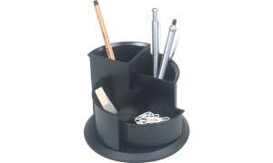 Schreibköcher schwarz HELIT H6390595 drehbarer Fuß