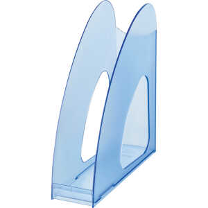HAN Stehsammler TWIN - DIN A4/C4, standfest, modern, transluzent-blau