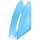 HAN Stehsammler TWIN - DIN A4/C4, standfest, modern, transluzent-blau