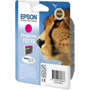 Epson Tintenpatrone Originalzubehör T0713 ca. 250 Seiten magenta 5,5ml