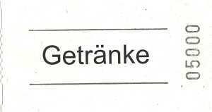 Gutscheinrolle Getränke weiß 601051 1000Abrisse