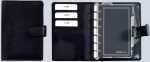 Zeitplaner A7 Leder schwarz BIND T77