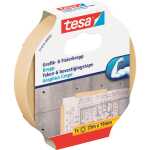 tesa Fixierband Grafik- und Fixier-Krepp - 25 m x 19 mm, Papier, beige