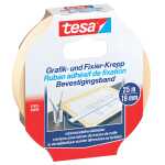 tesa Fixierband Grafik- und Fixier-Krepp - 25 m x 19 mm, Papier, beige