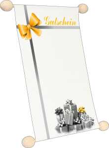 RNK Gutscheine Gutschein neutral Schleife DIN A5 Idee & Stil