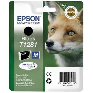 Epson Tintenpatrone Originalzubehör T1281 ca. 170 Seiten schwarz 5,9ml