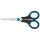 Schere Easy Grip, rostfrei, gerade, symmetrisch, blau/schwarz, 13 cm