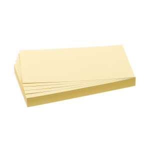 Franken Moderationskarte - Rechteck, 205 x 95 mm, gelb, 500 Stück