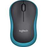 LOGITECH Maus M185 Wireless Optisch schwarz/blau