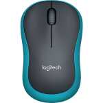 LOGITECH Maus M185 Wireless Optisch schwarz/blau