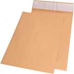 Faltentaschen E4 ohne Fenster, 40 mm-Falte, 140 g/qm, braun, 100 Stück