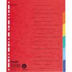 Zahlenregister - 1-6, Karton farbig, A4, 6 Farben,...