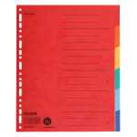 Zahlenregister - 1-6, Karton farbig, A4, 6 Farben,...